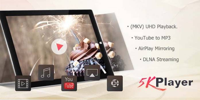 Get UHD Video and DLNA Mirror with 5KPlayer