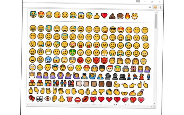 google chrome emojis copy and paste