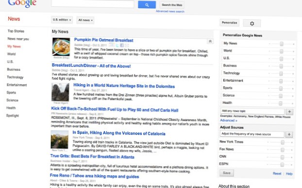 google chrome news feed