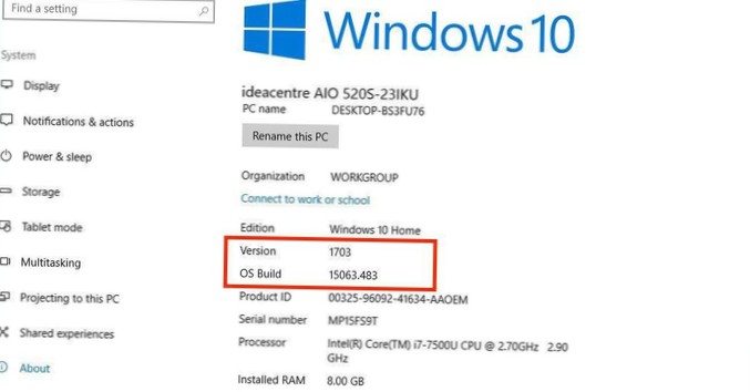 hur kan jag se om min dator kör Windows 10