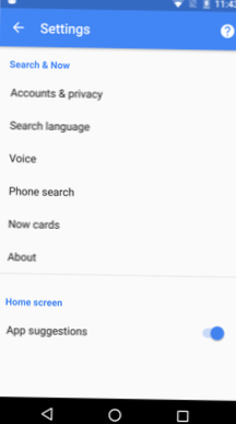 Wie schalte ich Google Now-Karten ein?