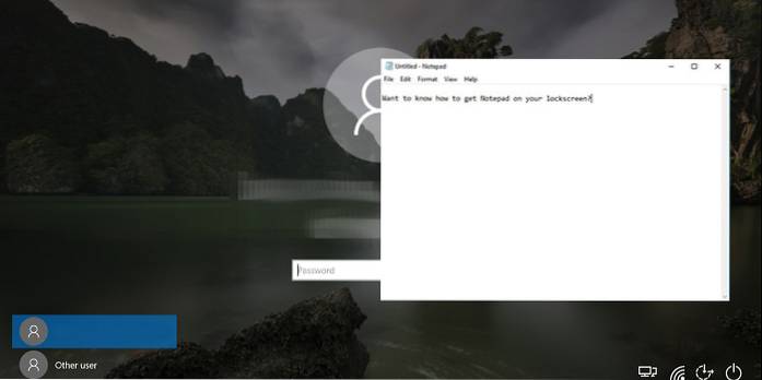 Come accedere alle app dalla schermata di blocco di Windows 10