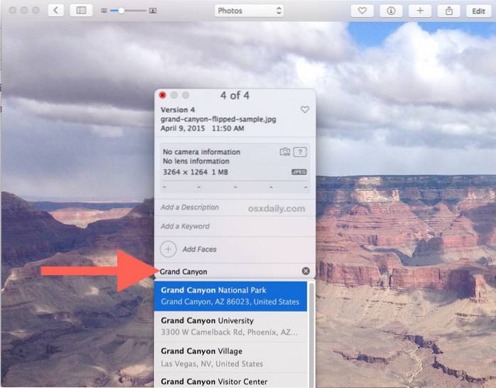 How to Add a Location to an Image in Photos for Mac