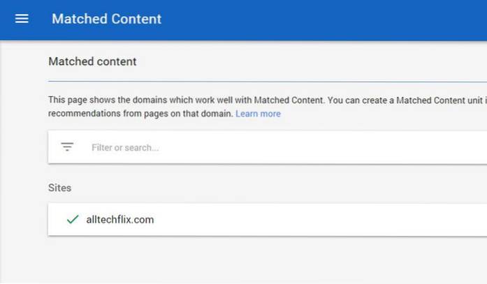 Jak přidat obsah odpovídající AdSense na váš web WordPress
