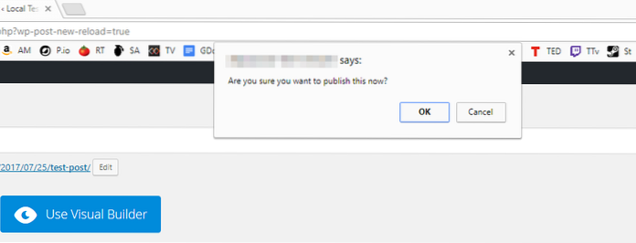 How to Add Confirmation Message Before Publishing a Post in WordPress
