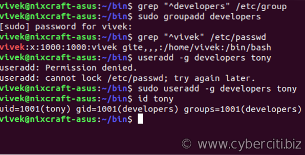 Comment ajouter des utilisateurs à des groupes à partir de la ligne de commande Linux