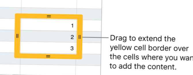 how to autofill dates in numbers on ipad