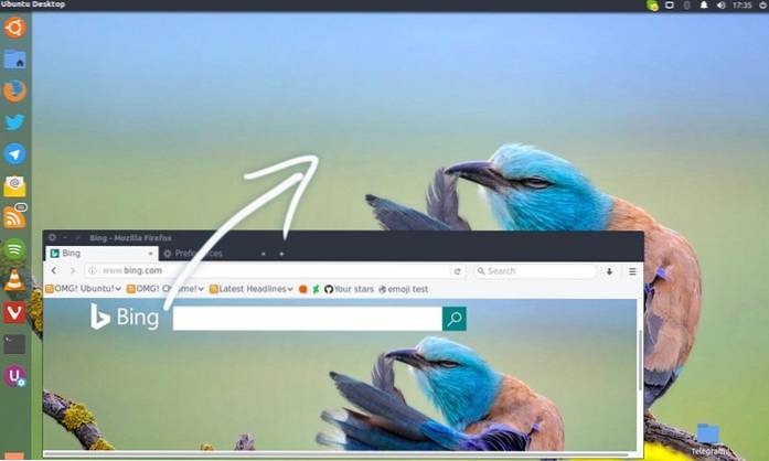 Como alterar automaticamente o papel de parede da área de trabalho do Ubuntu para a foto do dia do Bing