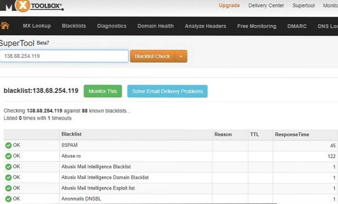 Comment mettre sur liste noire ou sur liste blanche les adresses IP pour Gmail