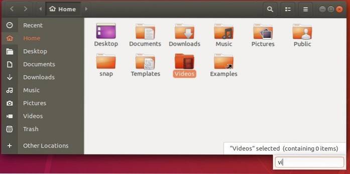 How to Bring Back Nautilus 'Type-Ahead Search' in Ubuntu 18.04