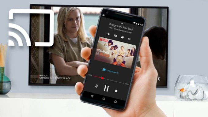 hvordan caste telefon til tv
