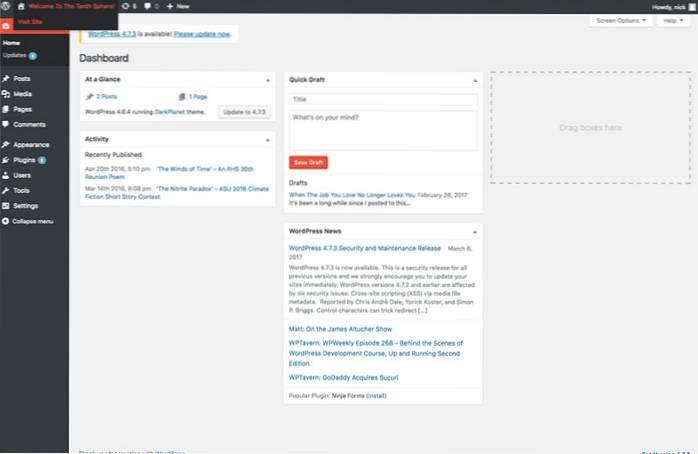 Cómo cambiar una imagen de encabezado de WordPress cuando su tema no tiene una configuración para ello