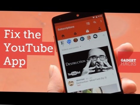 hvordan du endrer størrelsesforholdet i youtube-appen
