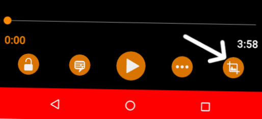 hvordan du endrer bildeforholdet til video i Android