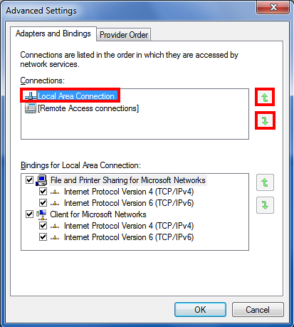 Come modificare la priorità di rete in Windows
