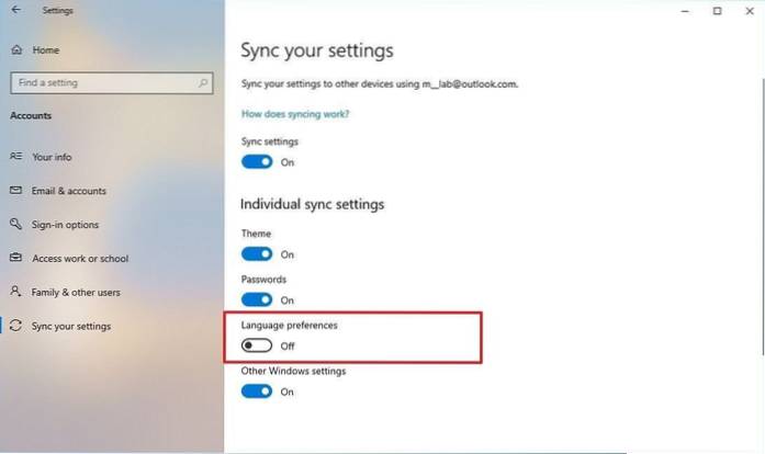 Cómo cambiar el idioma del sistema en Windows 10