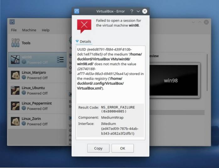 Hvordan endre UUID i VirtualBox HDDer