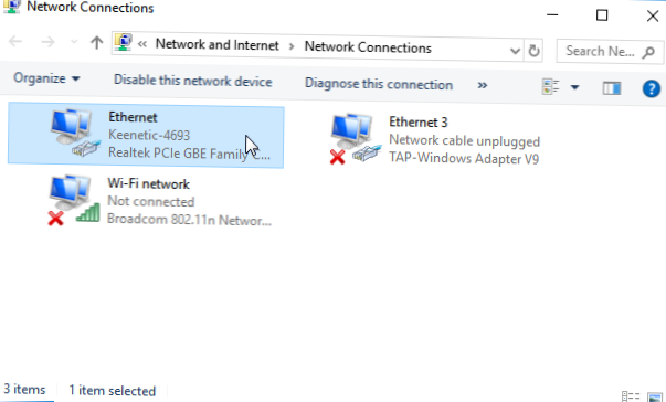 come cambiare Windows 10 da Ethernet a Wi-Fi