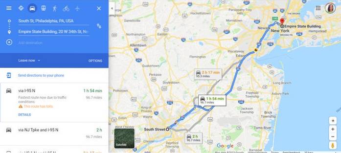 How to Change Your Route on Google Maps