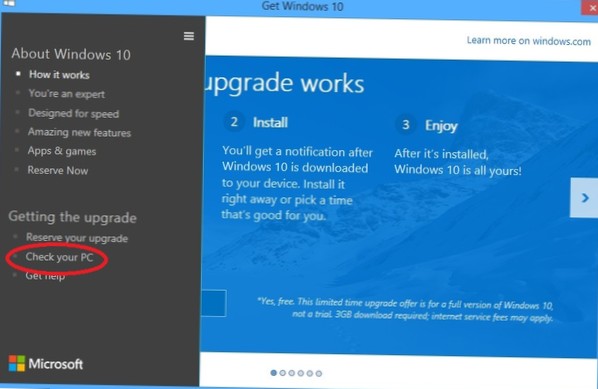 como verificar se o software é compatível com o Windows 10