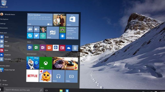 comment effacer le menu de démarrage windows 10