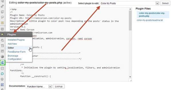 Jak barevně kódovat stránku příspěvků na WordPressu