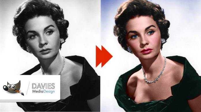 Jak obarvit černobílé fotografie pomocí Gimpu