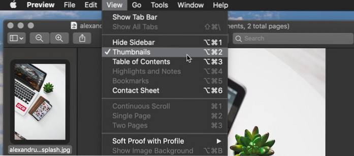 Cum se combină două documente scanate în macOS