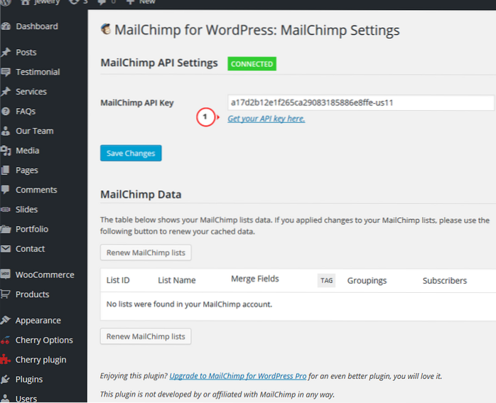 So verbinden Sie MailChimp mit Ihrer WordPress-Site