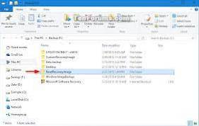 Sådan oprettes et gendannelsesgendannelsesbillede i Windows 10