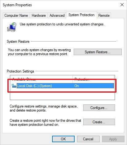 Cum se creează un punct de restaurare cu un dublu clic în Windows 10