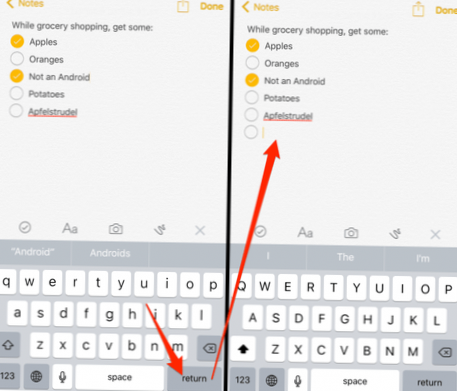how to create a to-do list in notes