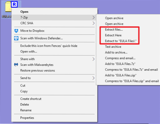 How to Deal with RAR Files in Windows