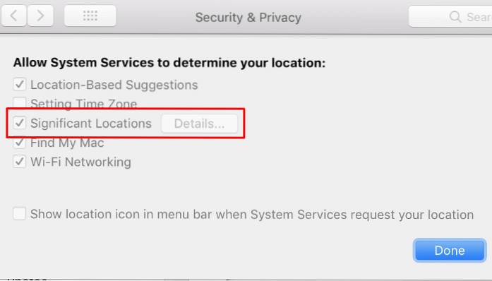 How to Disable Location Tracking in macOS High Sierra