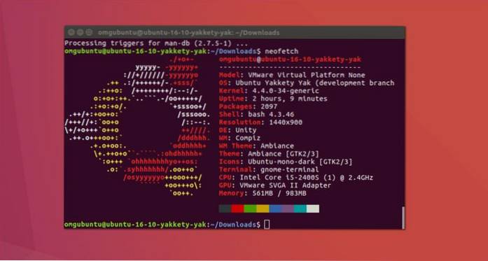 Comment afficher les informations système avec Neofetch sous Linux