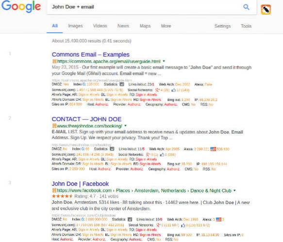 So finden Sie die E-Mail-Adresse eines jeden in Sekundenschnelle