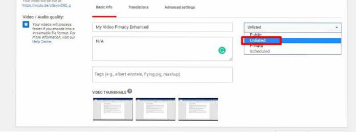 Como incorporar vídeos do YouTube no WordPress com o modo de privacidade aprimorada