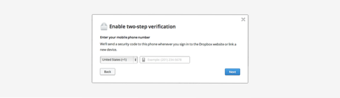 Jak povolit dvoufázové ověření v Dropboxu