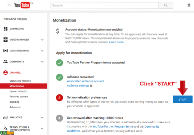 Como ativar o AdSense em seus vídeos do YouTube para começar a ganhar