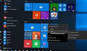 comment activer le menu Démarrer dans Windows 10