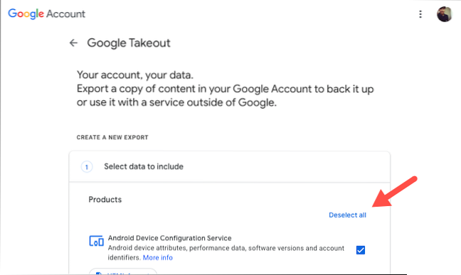 Come esportare i dati di Google Fit