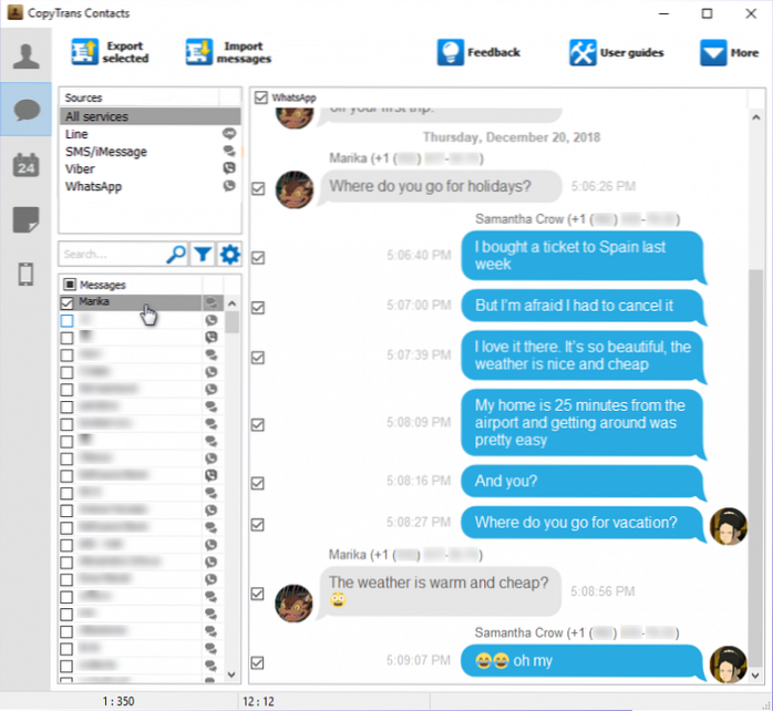 Sådan eksporteres din WhatsApp chathistorik til pc