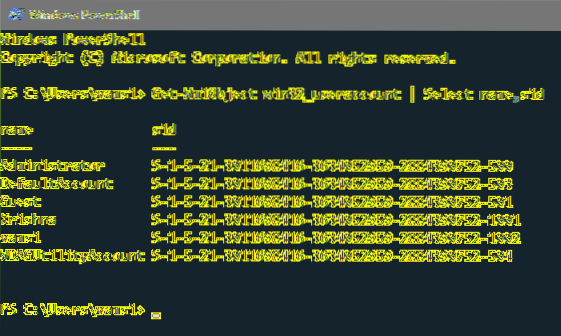 Come trovare l'identificatore di sicurezza di qualsiasi account utente in Windows