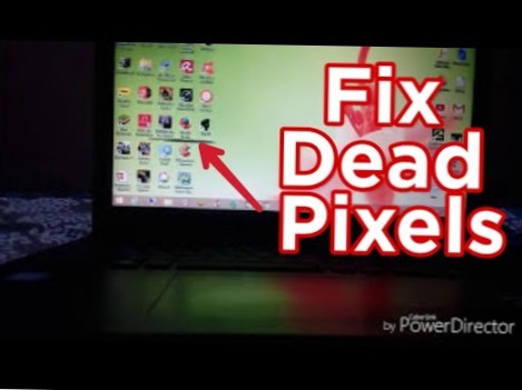 how to fix dead pixels on laptop