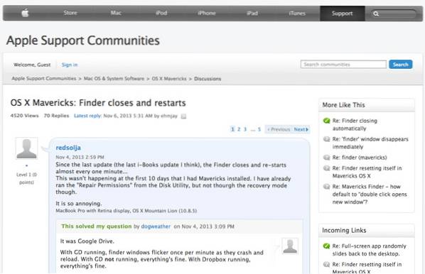 How To Fix Google Drive Crashing Finder In OS X Mavericks