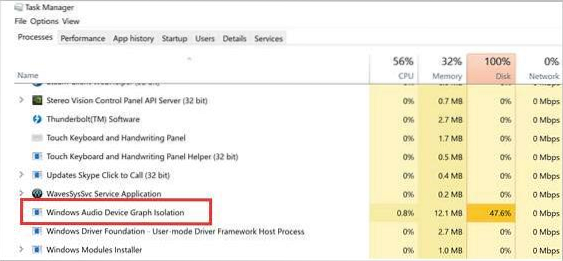 How to Fix Issues with Windows Audio Device Graph Isolation