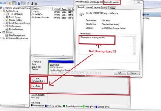 how to format external hard drive that is not visible