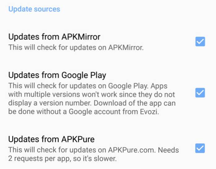 Jak získat oznámení o nové verzi aplikace pro Android bez obchodu Play