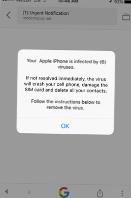 hoe u viruspop-ups op de iphone kunt verwijderen