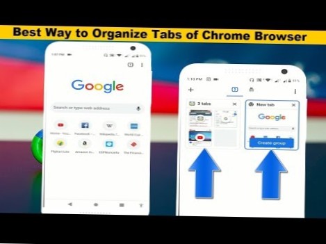 cum să grupați filele în Android Chrome